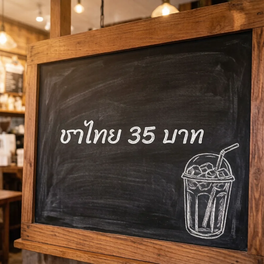ชาไทย 35 บาท