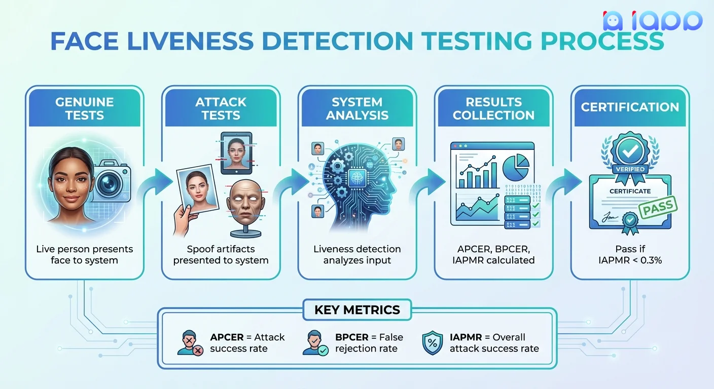 กระบวนการทดสอบ Face Liveness Detection