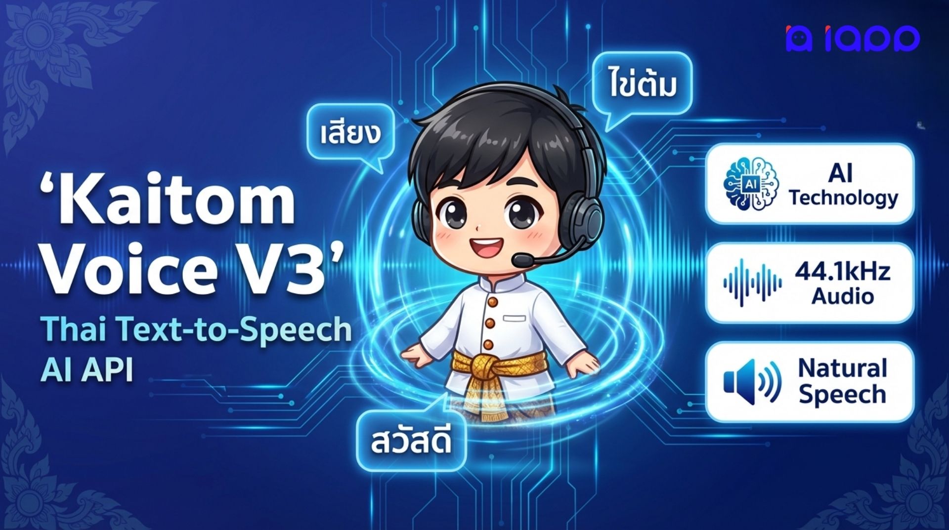 Kaitom Voice V3 - Next-Generation Thai Text-to-Speech