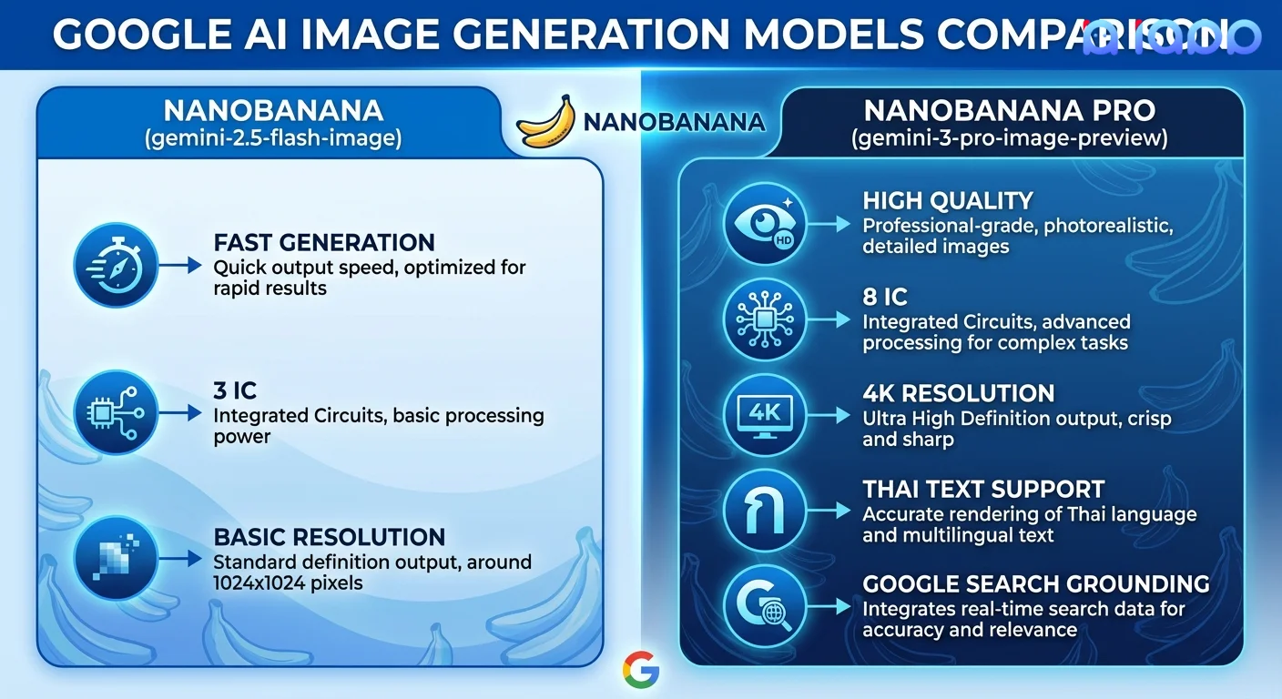 Nanobanana vs Nanobanana Pro Comparison